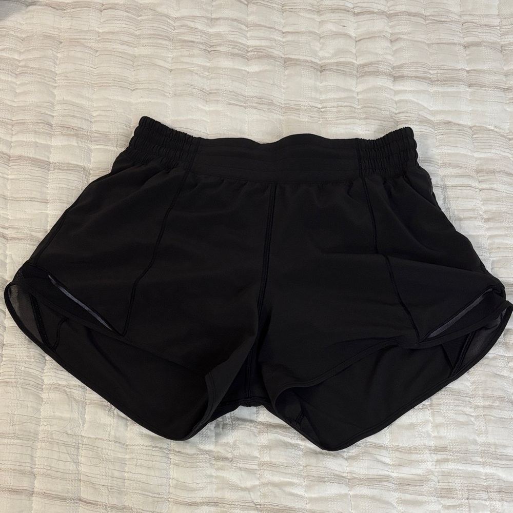 lululemon athletica Hotty Hot High Rise Black Women's Athletic Shorts